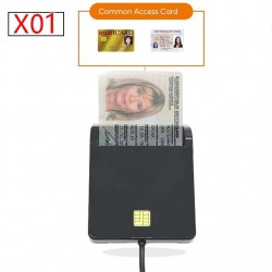 AccesoriosUTHAI - Lector de tarjetas inteligentes - para tarjeta bancaria / SIM / IC / ID / EMV / SD / TF / MMC / USB - ISO /...