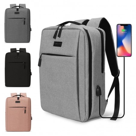 MochilasBolso para portátil de moda - mochila - con puerto de carga USB - impermeable