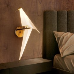 LED wall lamp - origami paper bird designWall lights