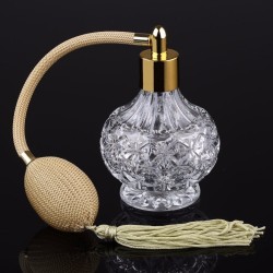 Glass perfume bottle - with a vintage atomiser - pump spray - 80 mlPerfumes