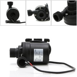 BombasMini bomba de agua sin escobillas - motor sumergible - 800L/H 5m - 12V / 24V