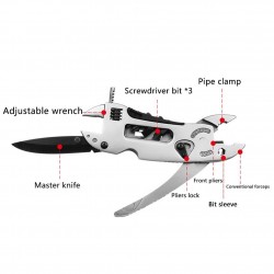 Llave inglesaMultiherramienta - llave ajustable - alicates - acero inoxidable