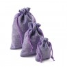 NavidadBolsas de regalo navideñas de lino - con cordón - 10 piezas