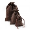 NavidadBolsas de regalo navideñas de lino - con cordón - 10 piezas