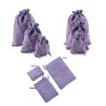 NavidadBolsas de regalo navideñas de lino - con cordón - 10 piezas