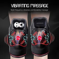MasajeMasajeador de rodilla por infrarrojos - Calentamiento por vibración magnética - Fisioterapia de articulaciones - Masaje...