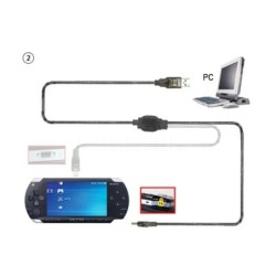 2 In 1 Usb data cable - charging cable PSP 1000/2000/3000PSP