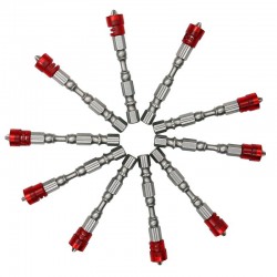 Brocas & taladrosPuntas de destornillador de vástago hexagonal con puntas magnéticas PH2 de 65 mm - 10 piezas
