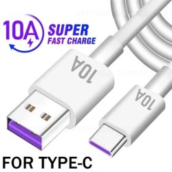 CablesCable de datos de carga ultrarrápida USB a tipo C de 120 W y 10 A para Samsung, Xiaomi y Huawei