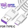 CablesCable de datos de carga ultrarrápida USB a tipo C de 120 W y 10 A para Samsung, Xiaomi y Huawei
