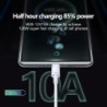 CablesCable de datos de carga ultrarrápida USB a tipo C de 120 W y 10 A para Samsung, Xiaomi y Huawei