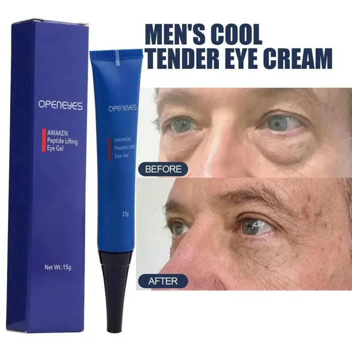 Piel15g Openeyes Awaken Peptide Lifting Eye Gel Men Eye Cream Moisturizing Under Eye Cream Fade Dark Circles and Puffiness Fi...