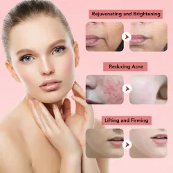 PielDispositivo de lifting facial 7 en 1 - Microcorriente EMS para rejuvenecimiento de la piel - Facial LED - Reafirmante de ...