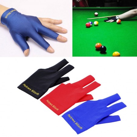 Deporte & OutdoorBillar Snooker abre tres guantes de mano izquierda