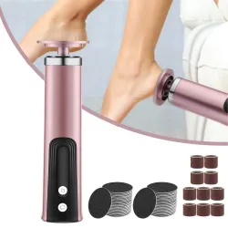 PielRemovedor de callos eléctrico inalámbrico: herramienta de pedicura para talones, piel muerta y cutículas. Incluye 20 hoja...