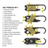 20 in1 Portable Mini Utility FIXR Pocket Multi Tool Keychain Key RingOutdoor & Camping