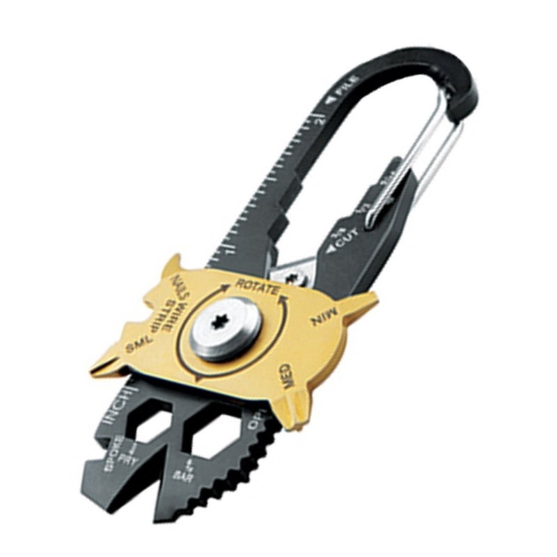Outdoor & Camping20 in1 Mini Utilidad portátil FIXR Cadena de herramientas múltiples Anillo clave
