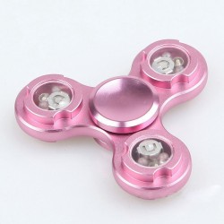 Hilandero inquietoFidget de dedo ligero Led - husillo de mano de aluminio