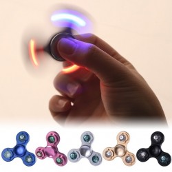 Led light finger fidget - aluminum hand spinnerFidget Spinner