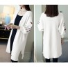 Moda femeninaLong Loose Embroidery Knitted Sweater Cardigan
