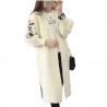 Moda femeninaLong Loose Embroidery Knitted Sweater Cardigan