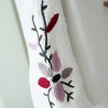 Moda femeninaLong Loose Embroidery Knitted Sweater Cardigan