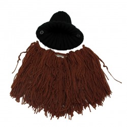 Fiesta & HalloweenVikingo de lana barba & sombrero de Halloween Máscara