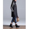 VestidosTurtleneck Loose Patchwork Tunic Winter Dress