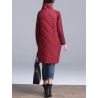 VestidosTurtleneck Loose Patchwork Tunic Winter Dress