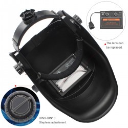 CascosCasco de soldadura para soldadura de motor de fuego azul