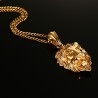 CollaresCabeza de león colgante collar de oro
