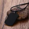 CollaresColgante de señal médica - collar de cuero - unisex
