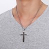 Cross with Spanish bible - stainless steel necklace - unisexNecklaces