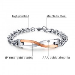 PulserasPulsera de Parejas de acero inoxidable