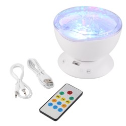 DecoraciónOlas de océano - cielo estrella - luz de noche LED USB - proyector