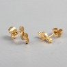 Golden music note stud earringsEarrings