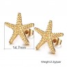 AretesPendientes Starfish oro