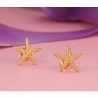 AretesPendientes Starfish oro