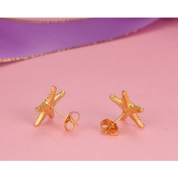 Gold starfish stud earringsEarrings