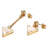 Irregular Triangles Natural Stone EarringsEarrings
