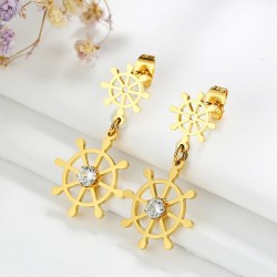 Hollow Rudder Design Drop EarringsEarrings