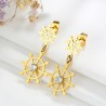 Hollow Rudder Design Drop EarringsEarrings