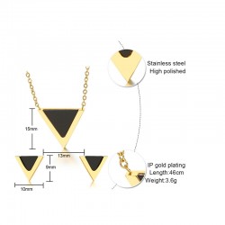 Conjuntos de joyasPendientes Triangle & collar - conjunto de joyas