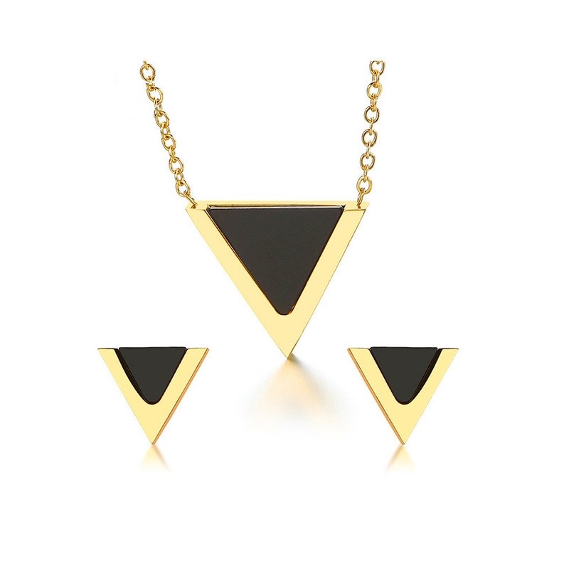 Conjuntos de joyasPendientes Triangle & collar - conjunto de joyas