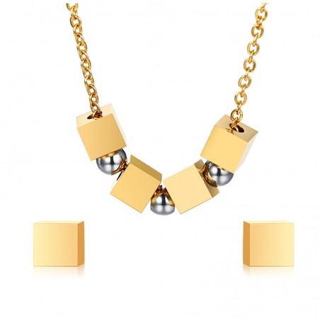 Conjuntos de joyasCuadrados & bolas joyería elegante conjunto