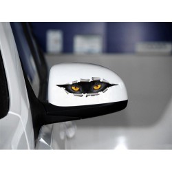 Pegatinas3D ojos de gato pareado - pegatina de coche vinilo - impermeable