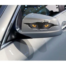 Pegatinas3D ojos de gato pareado - pegatina de coche vinilo - impermeable