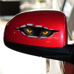 Pegatinas3D ojos de gato pareado - pegatina de coche vinilo - impermeable