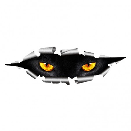 Pegatinas3D ojos de gato pareado - pegatina de coche vinilo - impermeable