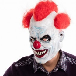 Angry clown full face latex mask - Halloween - party - carnavalMasks